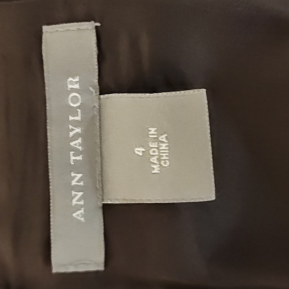 ANN TAYLOR Leopard Print Wool Blend Pencil Skirt - Size 4 - Picture 4 of 4